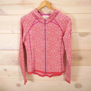 Title Nine Zip-Front Hoodie Sweater Sweatshirt Cotton Blend Sz M Thumbholes